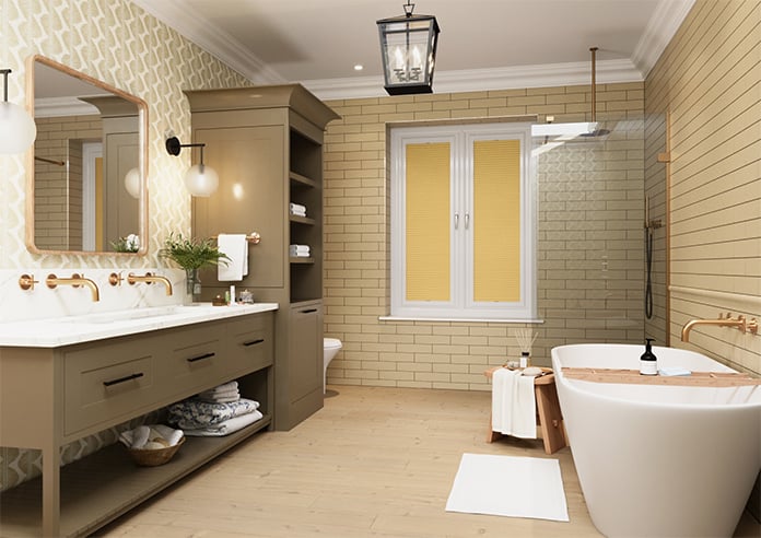 Honeycomb (Blackout), Ochre - Perfect Fit Blind - Image 8